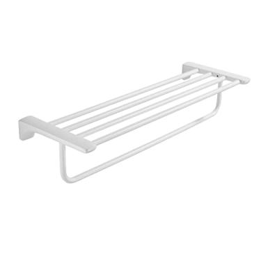 Imagem de CNBYDK Prateleira de banheiro, prateleira de parede, banheiro, cozinha, banheiro, prateleira de armazenamento, cesta de pendurar na parede, armazenamento multifuncional