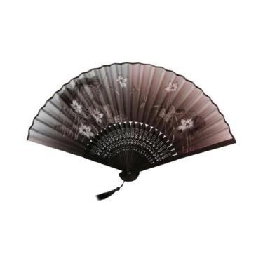 Imagem de Leque De Pano Vintage Com Padrão Japonês, Artesanato Artístico, Decora