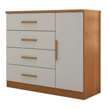 Imagem de Cômoda Sapateira 4 Gavetas 1 Porta Genova Plus Zanzini