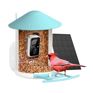 Imagem de Alimentador inteligente de pássaros NETVUE da Birdfy com câmera e pain