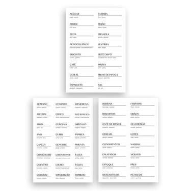 Imagem de Etiquetas Adesiva Temperos/Mantimentos Martiplast Ou, UNICA