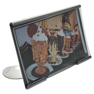 Imagem de DISPLAY INOX 8x5,2CM PORTA ETIQUETA 600276 DISPLAY DE BALCÃO - KANA