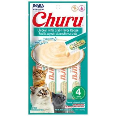 Imagem de Petisco Churu Patê para Gatos 4x14g - INABA, GALIN COM AROM DE CARANg
