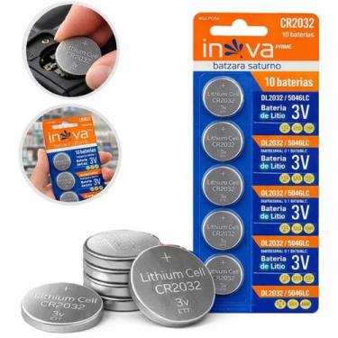 Imagem de Pilha Bateria de Lítio Botão Redonda 3V CR2032 5 Unidades Inova Prime