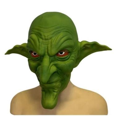 Imagem de Máscara de terror Scary Green Goblin Latex Full Head para adulto - tai