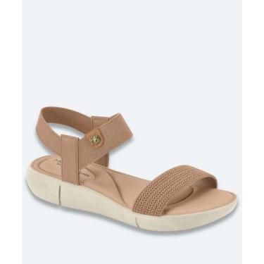Imagem de Sandália Feminina Rasteira Tiras Modare Bege-18119, Bege, 35