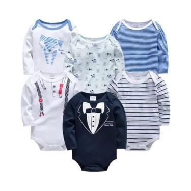 Imagem de Body Infantil De Manga Longa Para Primavera E Outono Com Estampa De De