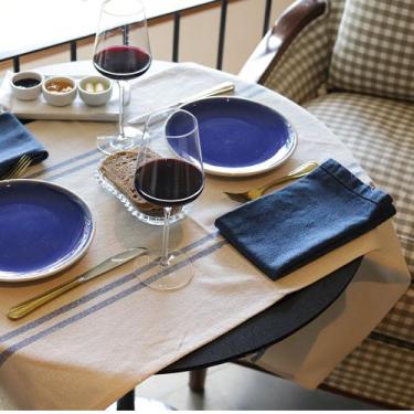 Imagem de Guardanapo de Tecido Lavinia Jeans - Algodão, 50x50cm - Ateliê Panos