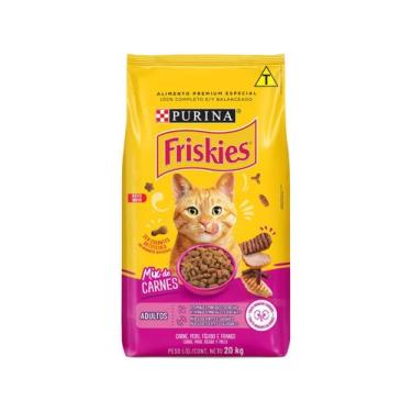 Imagem de Ração Friskies Gatos Adultos Mix de Carnes 20kg - NESTLÉ PURINA