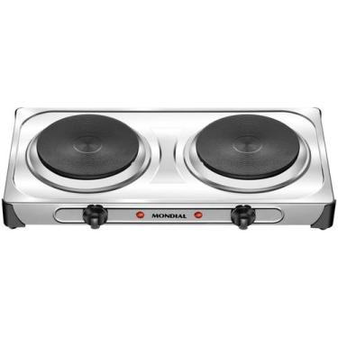 Imagem de Fogão Elétrico Fast Cook Due Mondial Inox 2000W FE-03, Prata, 220V