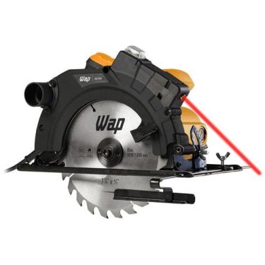 Imagem de Serra Circular 7 1/4 1500W Guia e Base de Ajuste até 45127V - Wap