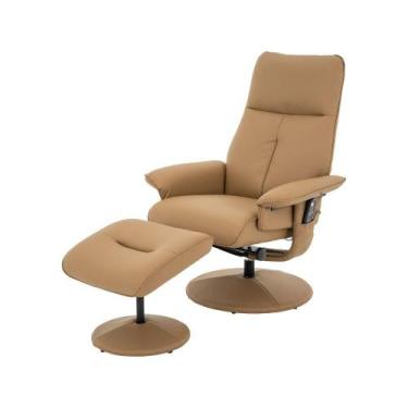 Imagem de Poltrona de Massagem Nebraska Rivatti Estofado PU Caramelo com Control