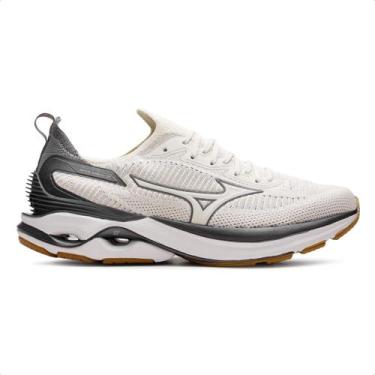 Imagem de Tênis Mizuno Wave Mirai 7 Masculino, Bege, Preto, 45