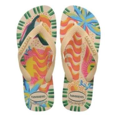 Imagem de Chinelo Havaianas Top Bossa - Feminino - Creme-Feminino