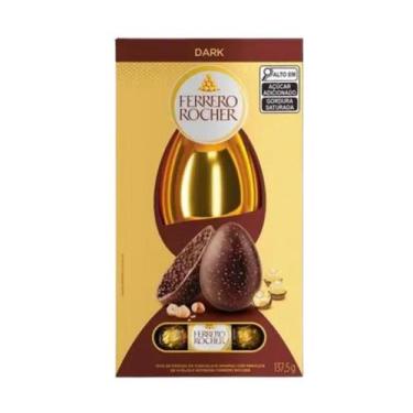 Imagem de Ovo de Páscoa Ferrero Rocher Dark Caixa 137,5g - Envio Imediato