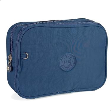 Imagem de Estojo Escolar Com Divisória Box Colorido Grande Organizadora Bolsinha Porta Caneta-Fem...