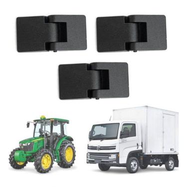 Imagem de Kit Dobradiça Externa de Porta Modelo 3 Peças para Linha Agrícola Baú Cabine Uso Geral Universal