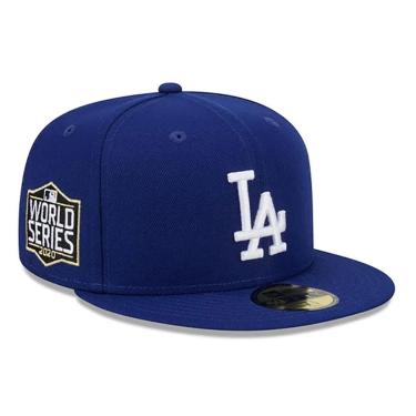 Imagem de Boné New Era 59FIFTY Los Angeles Dodgers World Series Azul-Masculino