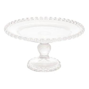 Imagem de Prato De Bolo C/ Pé Doces Frutas Corações Cristal Decoração - LYOR