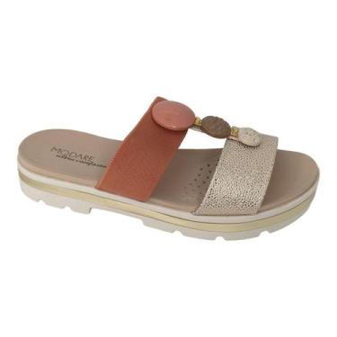 Imagem de Tamanco sandalia modare esporão joanete linha conforto, Ouro rosado, 3