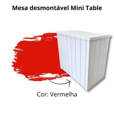 Imagem de mesa balcao desmontavel para festa - Nieros, Vermelho