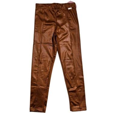 Imagem de Calça legging infantil montaria cirre térmica - MANULELE, 6, Marrom