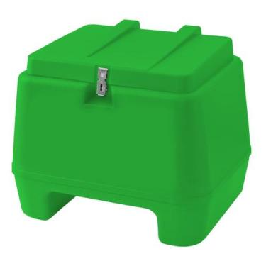Imagem de Baú Bauleto Moto 80 Litros Verde Plástico Pro Tork Motoboy Entregador 