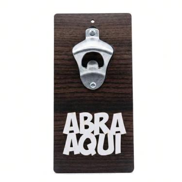 Imagem de Abridor De Garrafas De Parede MDF Rústico Bar Cerveja - PRIMANTO