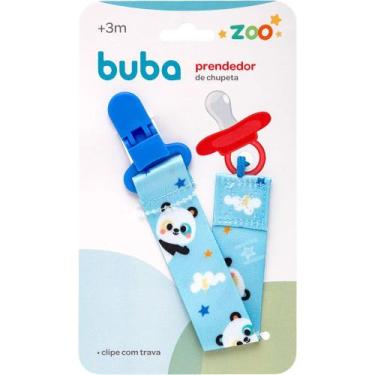 Imagem de Prendedor de Chupeta Buba Bubazoo Panda Prendedor de Chupeta Bebe Buba