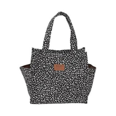 Imagem de Bolsa De Almoço Com Estampa Floral Em Tecido Reforçado, Caixa De Almoç