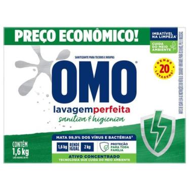 Imagem de Sabão em Pó Omo Lavagem Perfeita Sanitiza e Higieniza Concentrado 1,6k