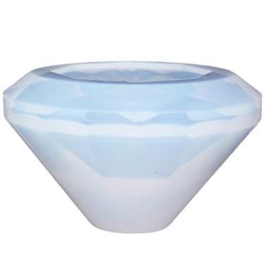 Imagem de Funshowcase Molde de silicone para joias de diamante facetado grande, para argila de polímero, artesanato, resina epóxi