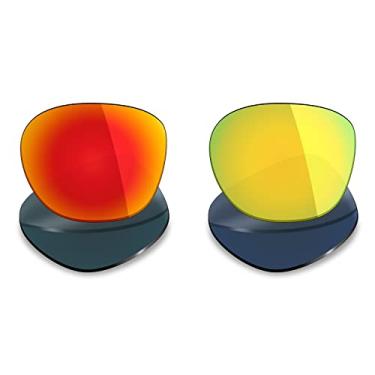 Imagem de Mryok 2 pares de lentes polarizadas de substituição para óculos de sol Oakley Garage Rock – Opções
