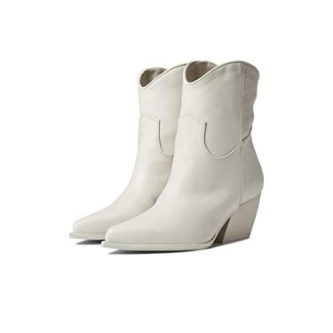 Imagem de Steve Madden Bota feminina Wolfer Fashion, Couro branco, 9