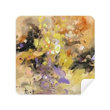 Imagem de Pano de limpeza para limpeza de tela de telefone com pintura a óleo outono arte natureza morta pano de limpeza de tela de telefone pano de camurça 2 peças