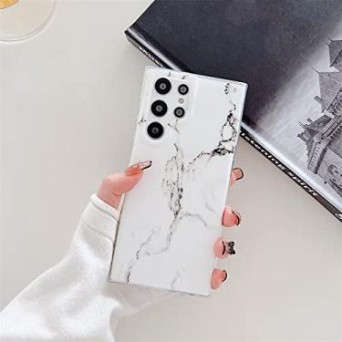 Imagem de Capa de telefone com textura de mármore fosco para Samsung S22 S21 S20 Ultra FE A50 A70 A21S Note 20 Ultra 10 Pro 9 8 S10 S9 S8 Plus A20 Capa, Branca, Para S21 Plus