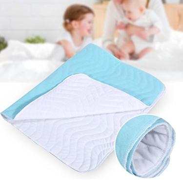 Imagem de ZJchao Tapete de incontinente de urina reutilizável lavável super absorvente, 2 tamanhos, capas de cama para incontinência respirável à prova de vazamento para idosos, almofada de