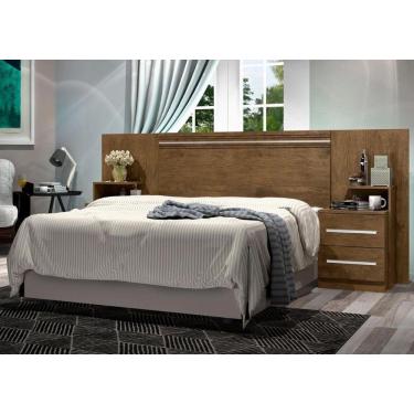 Imagem de Cabeceira Cama Box Casal Jequitibá J&A Móveis Detroit 110x228x36