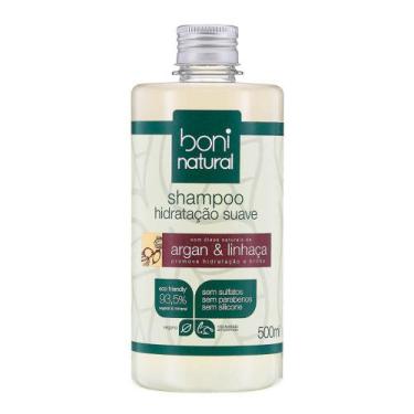 Imagem de Shampoo Suave Argan E Linhaça 500ml - Boni Natural