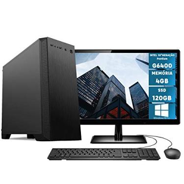 Imagem de Skill Gaming Computador Completo Intel 10ª Geração Pentium G6400 com Windows 10 Professional Monitor 19.5" HDMI 4GB SSD 120GB MSW, 48317
