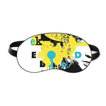 Imagem de Graffiti Street Capa para sombra noturna com estampa de mulher negra amarela para dormir