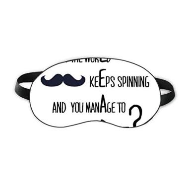 Imagem de Question To Leaders Capa para sombra noturna macia com citação famosa Sleep Eye Shield