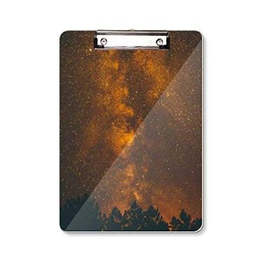 Imagem de Prancheta para prancheta Orange Dark Sky Fog A4