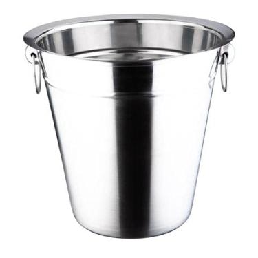 Imagem de Balde de champagne inox 21cm com argola ref 4396