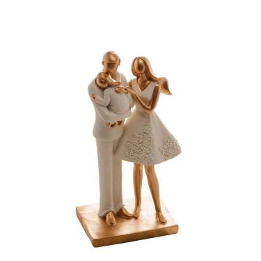 Imagem de Figura Decorativa Resina Familia Branco 61437 Rojemac