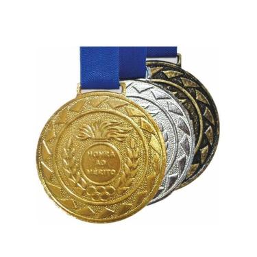 Imagem de Kit c/ 15 Medalhas Esportiva Honra ao Mérito 60mm-Unissex