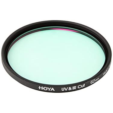Imagem de Hoya Filtro de lente de câmera rosqueada UV-IR – Blocos de filtro de 62 mm UV abaixo de 390 nm e IR acima de 700 nm – Vidro óptico multi-revestido e moldura fina para câmeras digitais e de filme