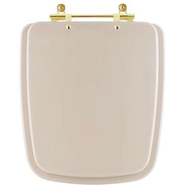 Imagem de Assento Sanitário Boss Champagne para vaso Incepa Com Ferragem Dourada