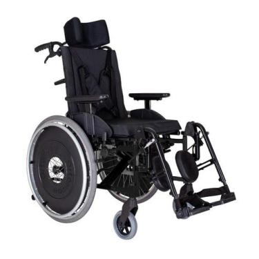 Imagem de Cadeira De Rodas Reclinável Alumínio Ortomobil Ma3r Dobrável X Com Apo