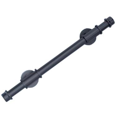 Imagem de Corrimãos para degraus externos, corrimãos de tubo galvanizado de ferro para escadas internas, montagem na parede, corredor, trilho de mão com kit de parafusos